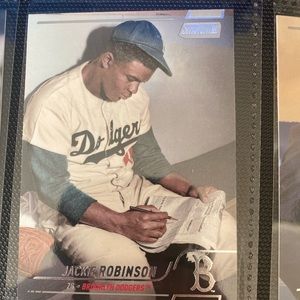 Modern Jackie Robinson card, perfect condition